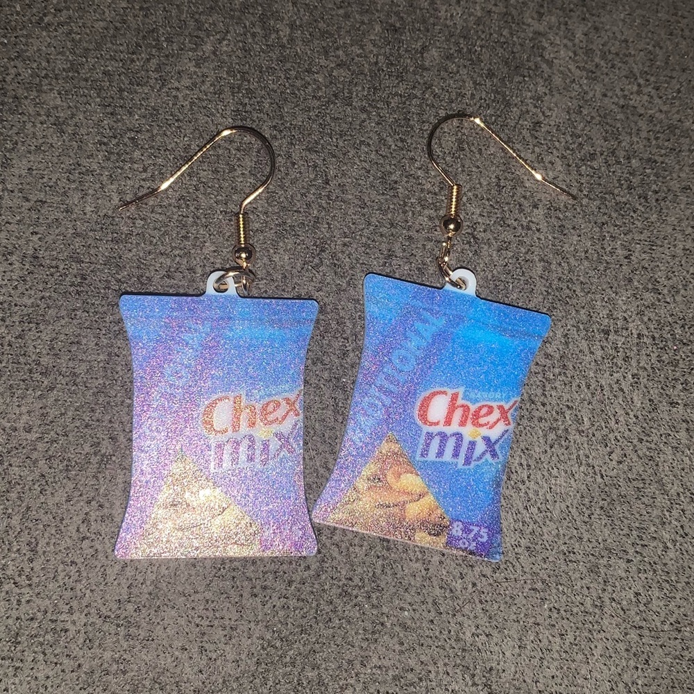 Chex Mix Traditional Chips Snacks Products Earrings -22
